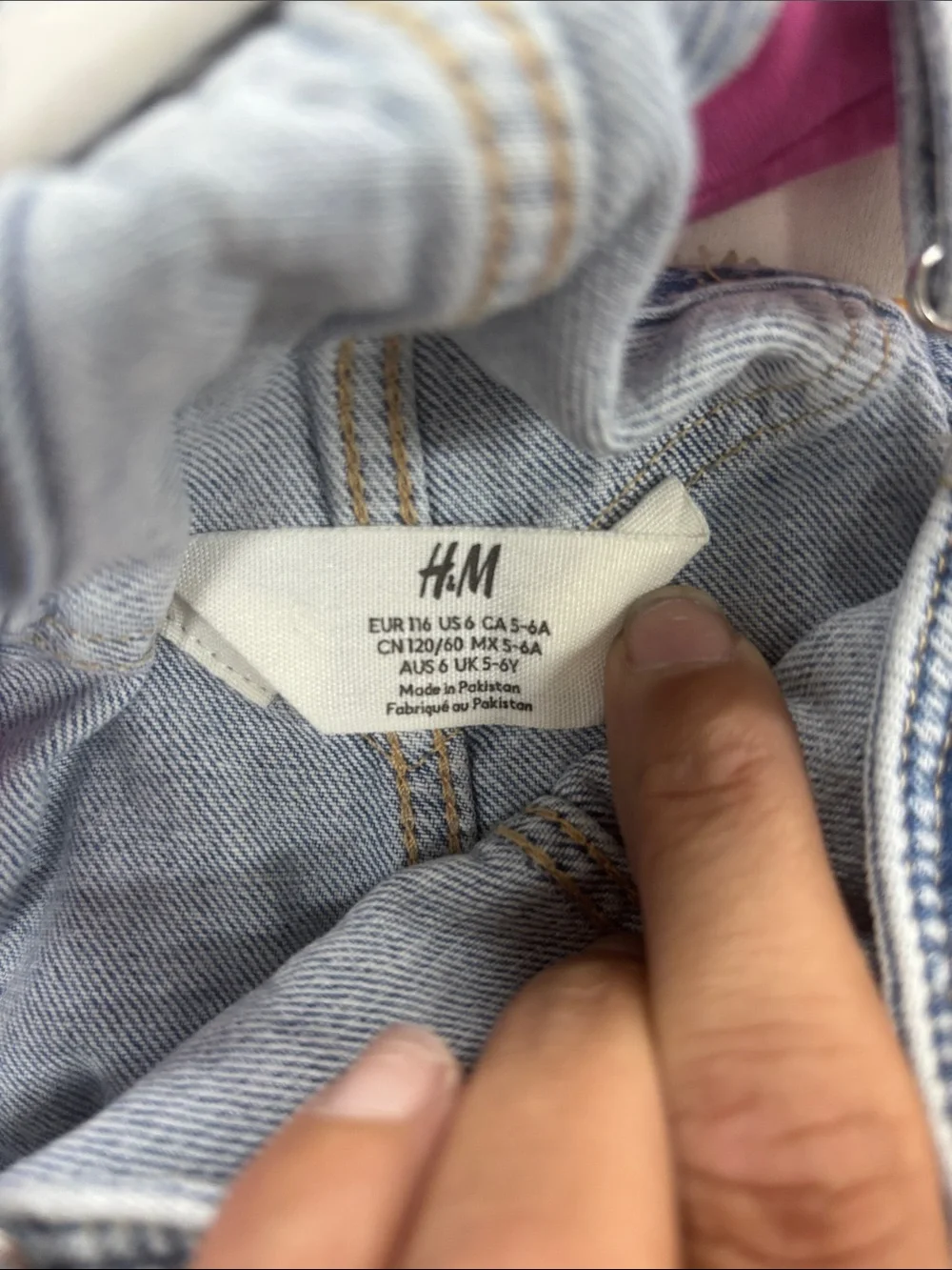 H&M Light Blue Denim Overalls Kids One-Piece